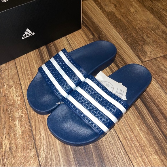 adidas adilette navy